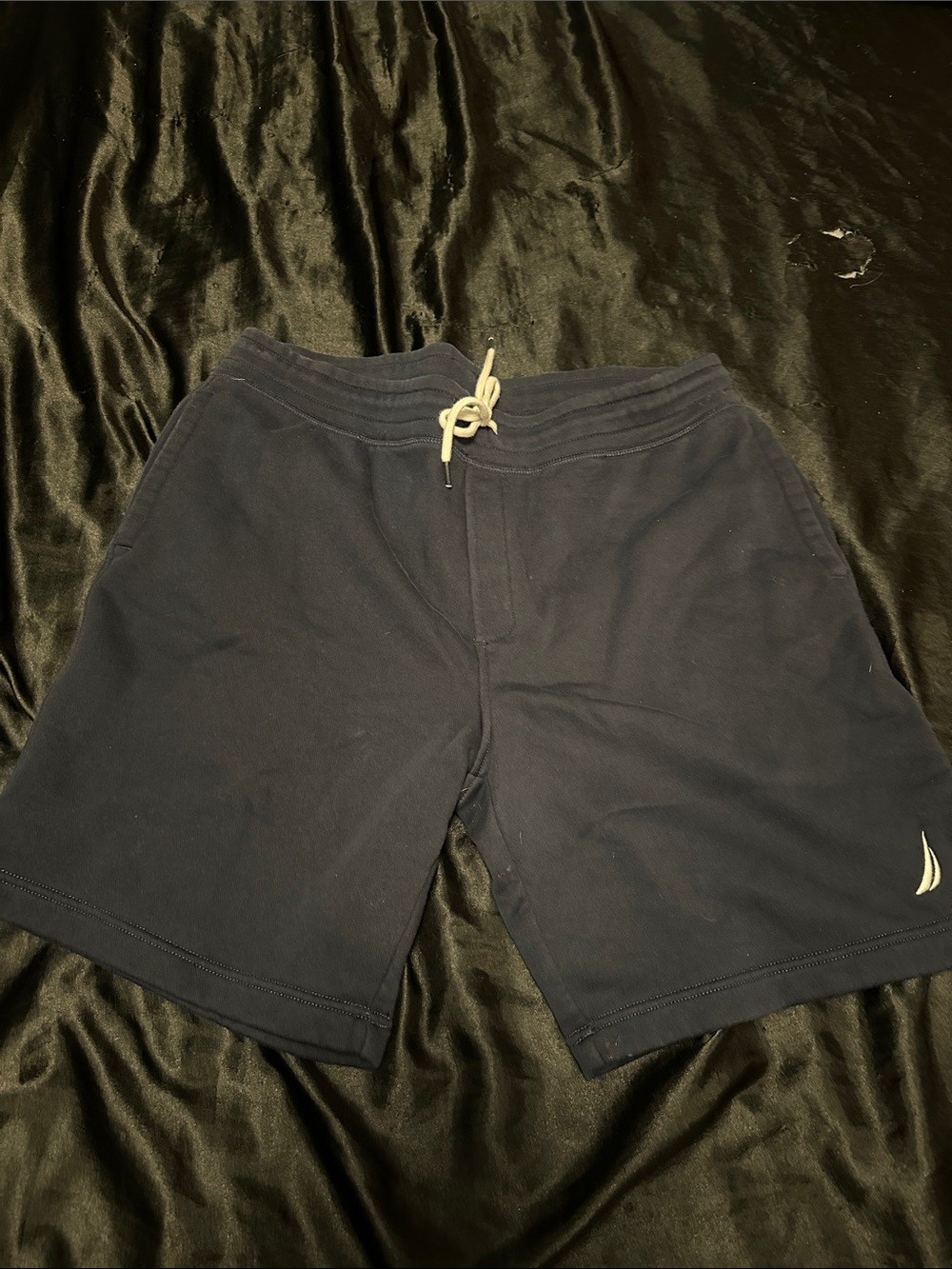 Nautica Navy Athletic Drawstring Shorts